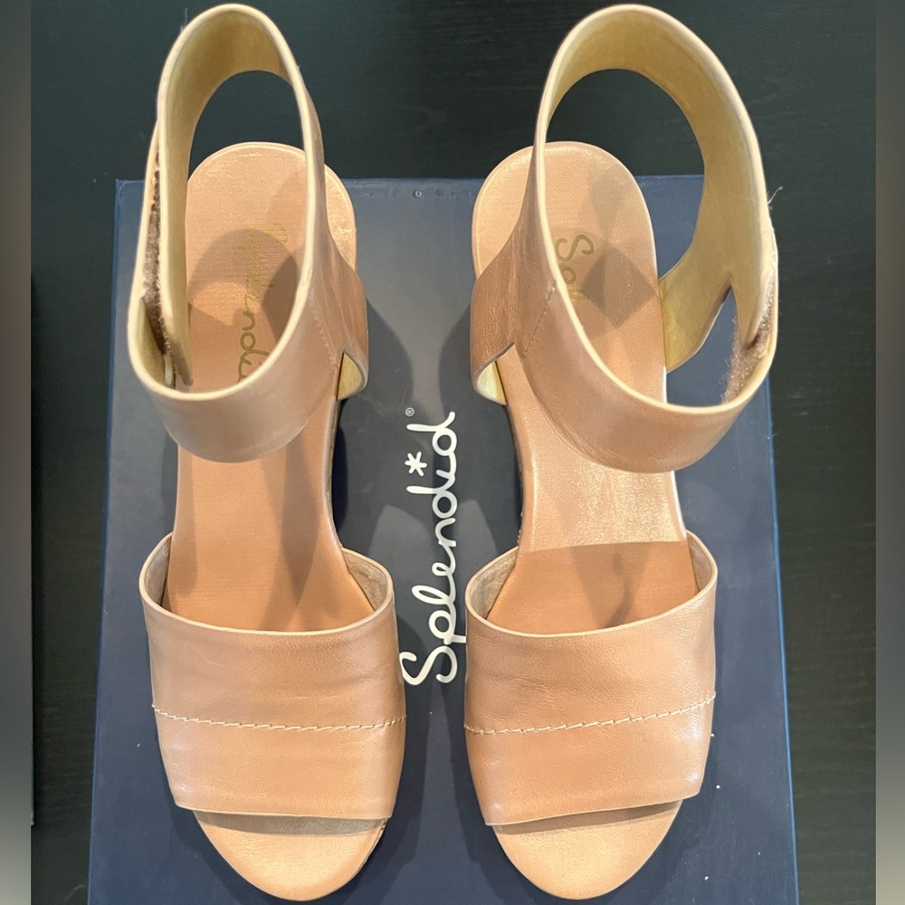 Splendid square heel platform sandal